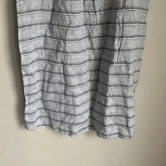NEW Habitat - Linen Black Striped Dress - Picture 9 of 13